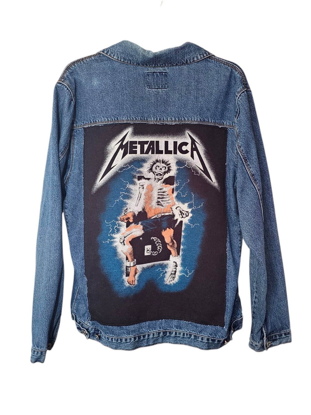 Metallica Custom Denim Vintage Ride The Lightning Longsleeve  XL